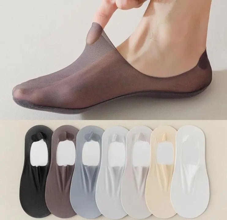 Premium Silicone Invisible No Show Socks | Non-Slip & Comfortable - Tenmart