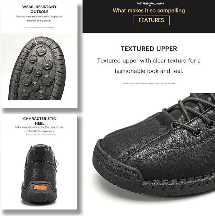 Men's Comfortable Work Shoes | All-Day Ergonomic Support - Tenmart