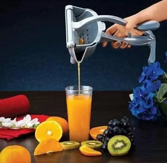 Manual Fruit Press Juicer | Heavy-Duty Aluminium Handheld Squeezer - Tenmart