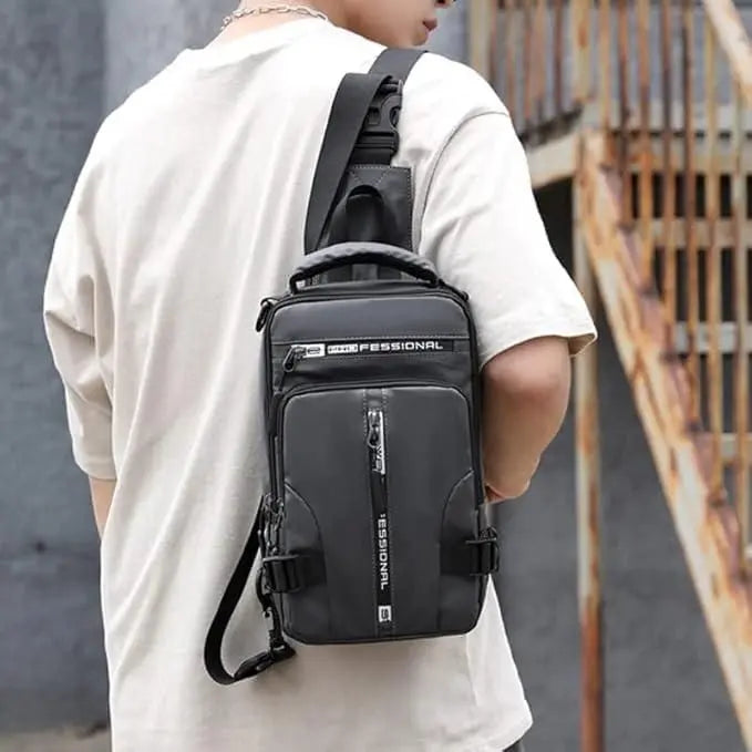 Sling Bag with USB Charging Port | Stylish & Travel-Friendly Crossbody Backpack - Tenmart