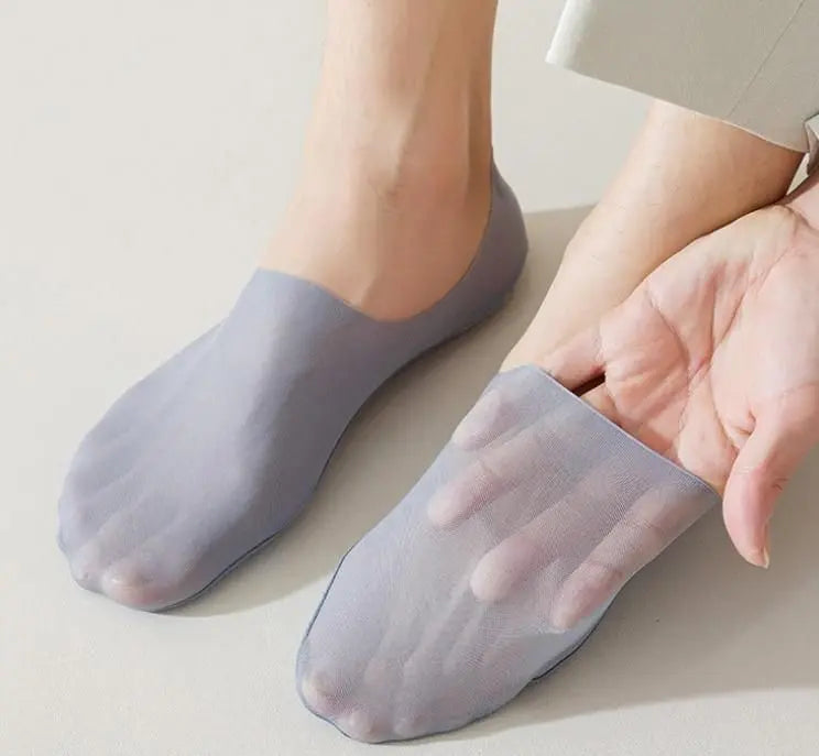 Premium Silicone Invisible No Show Socks | Non-Slip & Comfortable - Tenmart