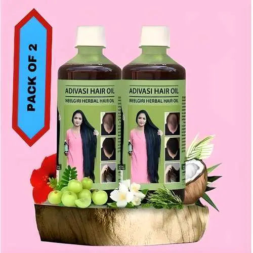 Aadiwasi Ayurvedic Hair Oil | Herbal Hair Growth & Care - Tenmart
