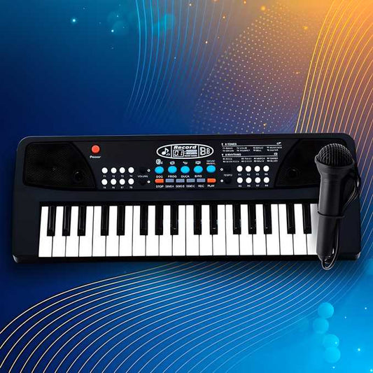 Piano Keyboard Toy Set | Complete Musical Kit with Microphone & USB Cable - Tenmart
