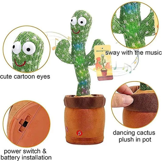Interactive Plush Cactus Toy | Musical, Educational & Fun for Kids - Tenmart