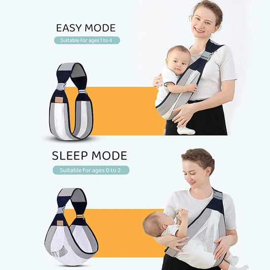 Baby Carrier | Newborn to Toddler | Lightweight & Breathable | Comfortable for Travel & Shopping - Tenmart