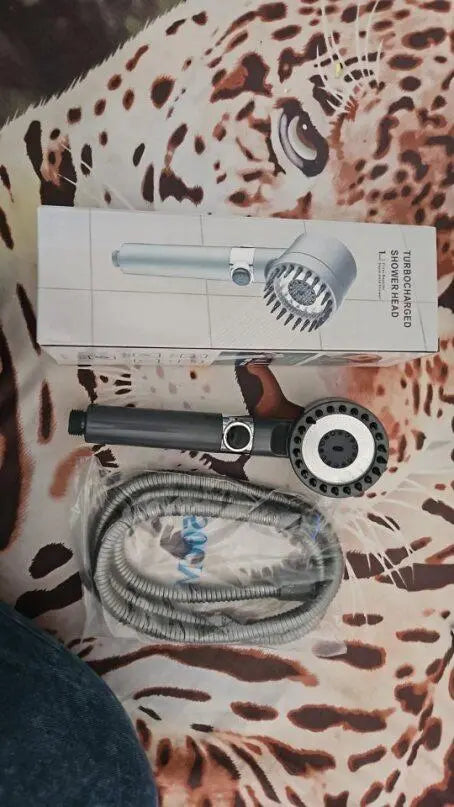 High-Pressure Handheld Shower Head | 3-Setting Filtration Brush for Spa-Like Experience - Tenmart