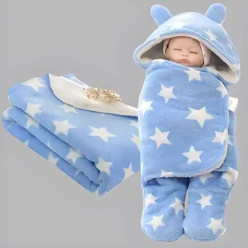 Wearable Baby Blanket & Star Wrapper | Soft Cotton | Unisex | Assorted Colors - Tenmart