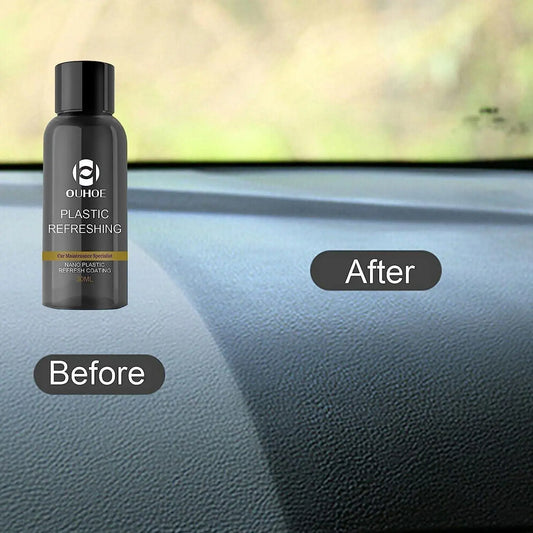 Car Plastic Restorer & Polish | Pack of 2 | Protects & Restores Faded Plastic Surfaces | Automotive Care - Tenmart