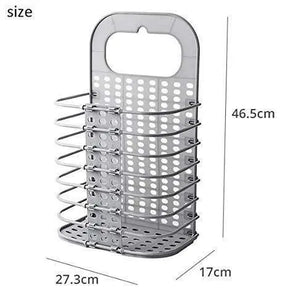 Multipurpose Hanging Laundry Basket | Space-Saving Plastic Storage - Tenmart