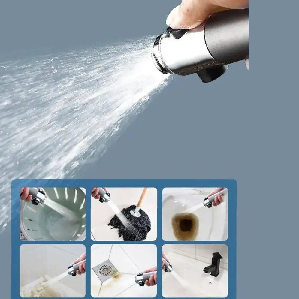 High-Pressure Handheld Shower Head | 3-Setting Filtration Brush for Spa-Like Experience - Tenmart