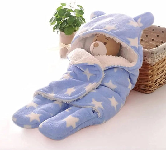 Wearable Baby Blanket & Star Wrapper | Soft Cotton | Unisex | Assorted Colors - Tenmart