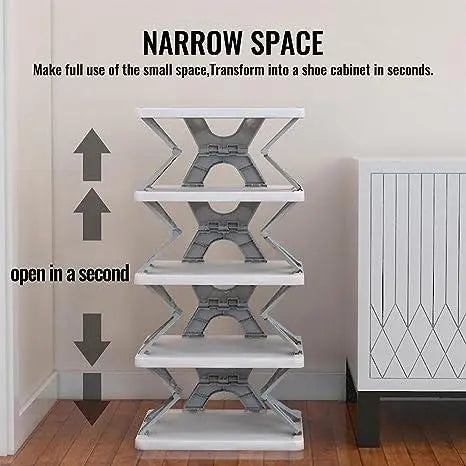 Smart Foldable Shoes Tier Shoe Rack | Compact & Space-Saving Storage - Tenmart