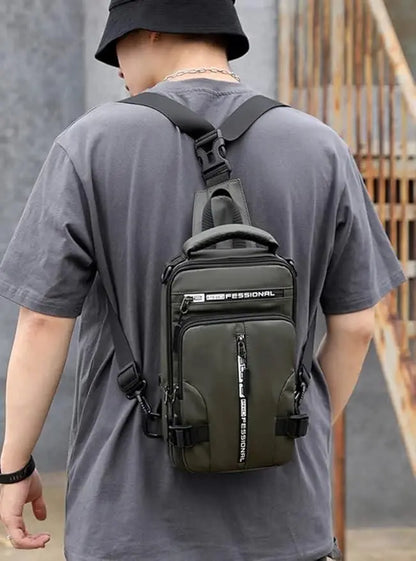 Sling Bag with USB Charging Port | Stylish & Travel-Friendly Crossbody Backpack - Tenmart