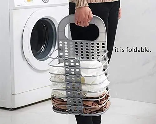 Multipurpose Hanging Laundry Basket | Space-Saving Plastic Storage - Tenmart