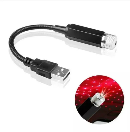 USB Star Projector Lamp | Romantic Red Glow | Car & Room Decor | Portable - Tenmart