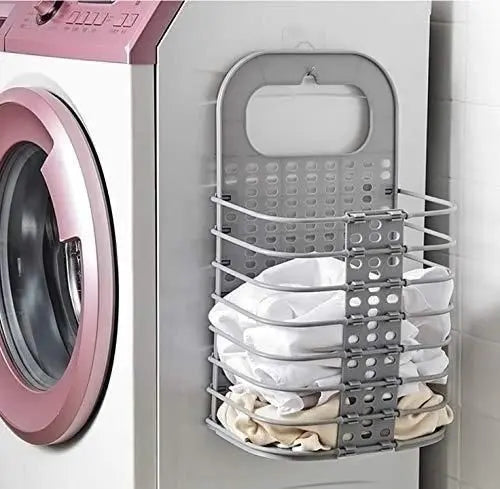 Multipurpose Hanging Laundry Basket | Space-Saving Plastic Storage - Tenmart