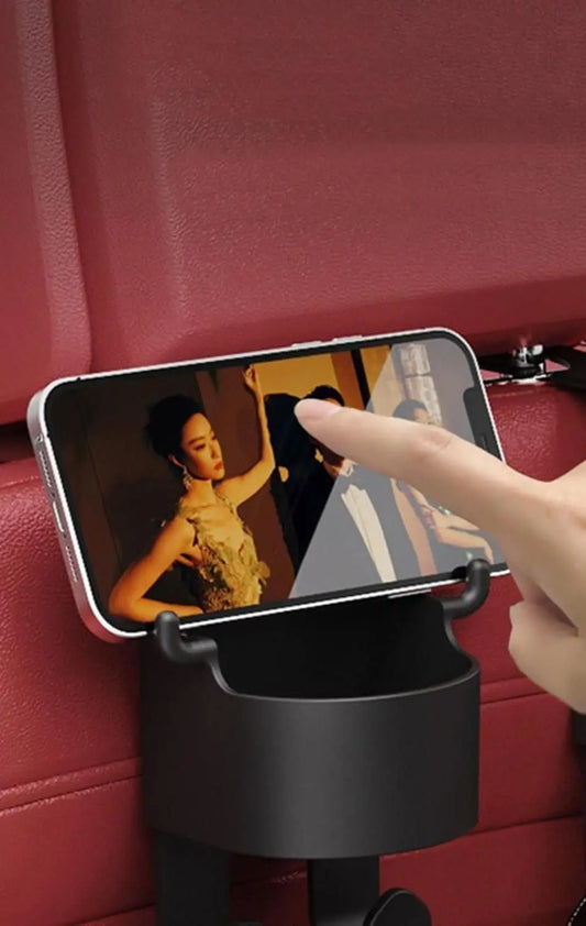 Multipurpose Cup & Mobile Holder | Durable ABS Plastic Organizer | Car & Desk Space-Saving Accessory - Tenmart