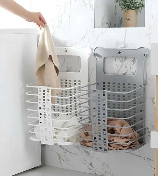 Multipurpose Hanging Laundry Basket | Space-Saving Plastic Storage - Tenmart
