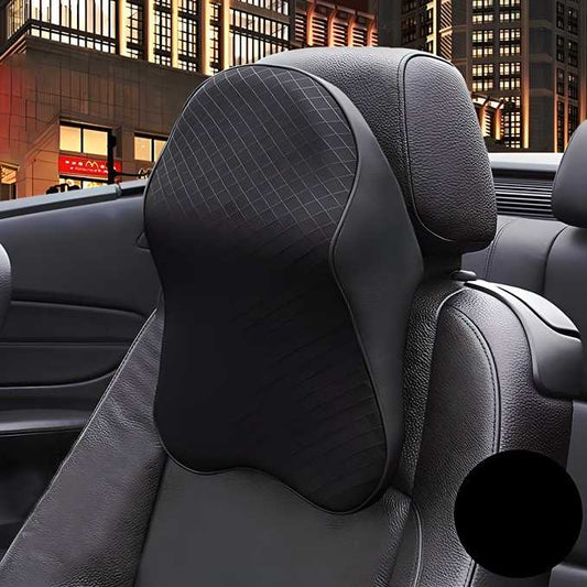 Car Seat Headrest Neck Rest Pillow Cushion | Ergonomic Memory Foam Support - Tenmart